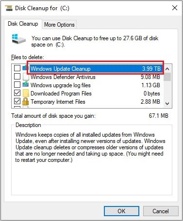 Windows Update Cleanup 3.99TB