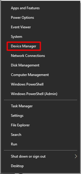 click Device Manager