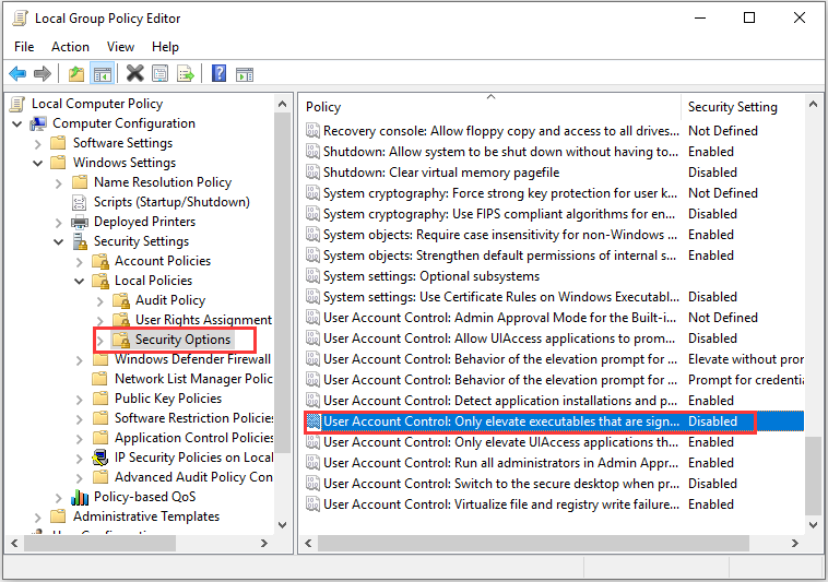 disable related group policy