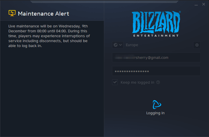 Blizzard app