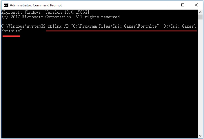 run the command in Command Prompt