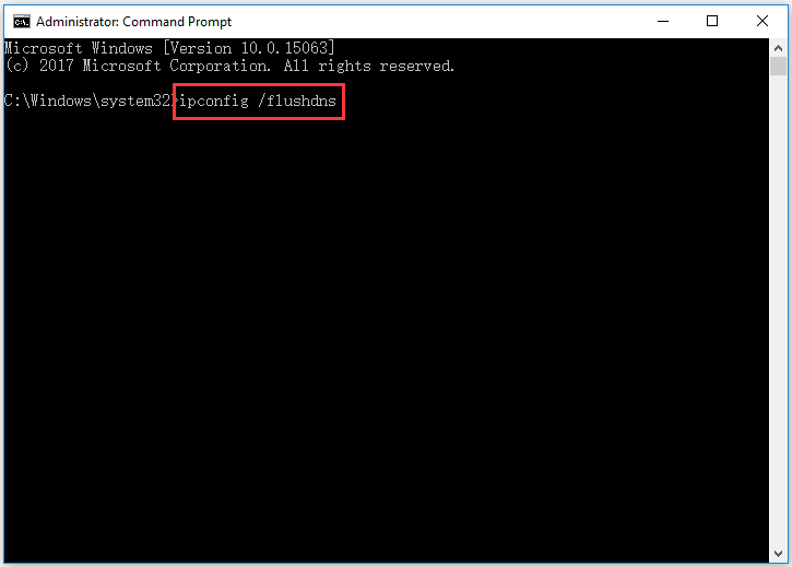 run ipconfig /flushdns through Command Prompt