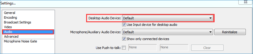 set desktop audio device default