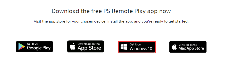 download the PS Remote Play app