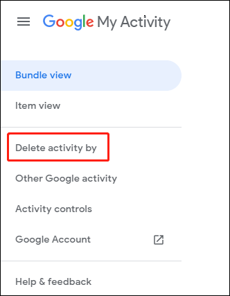 delete activity by