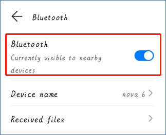 turn on the Bluetooth mode