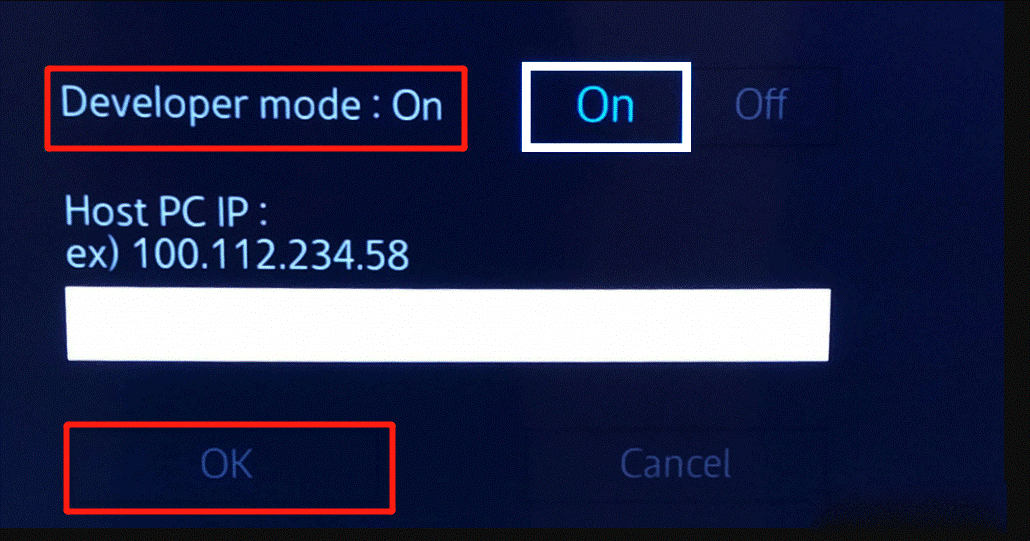 enable Developer Mode on Samsung Smart TV