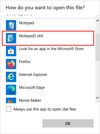 select Notepad