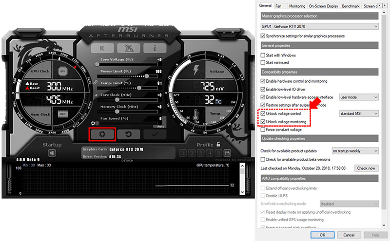enable detailed control of graphics card