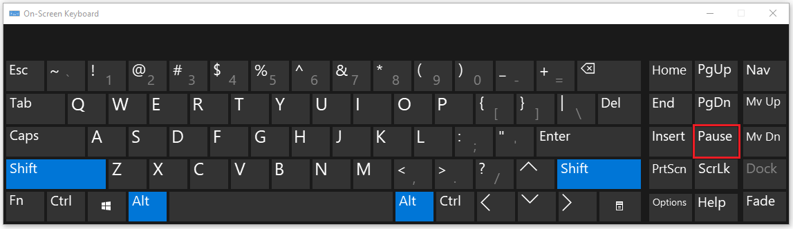 On-Screen keyboard