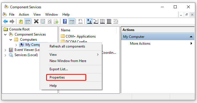 right click My Computer and select Properties