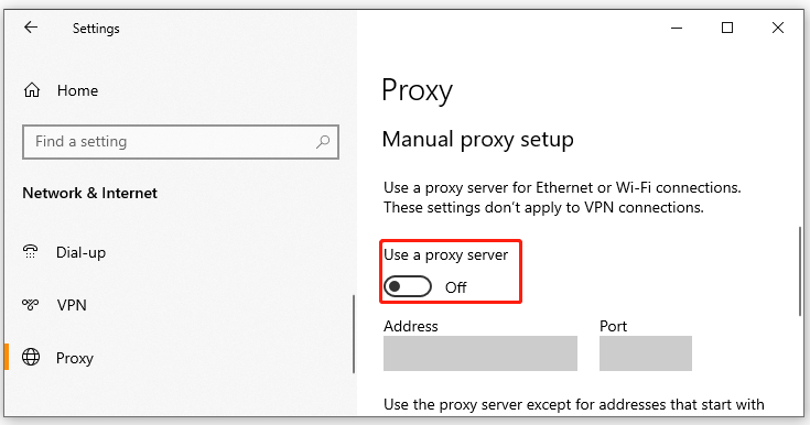 Use a Proxy server