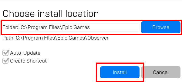 download a game in Epic Games Launcher