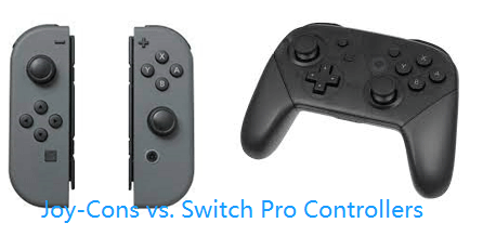 Joy-Cons and Switch Pro Controllers