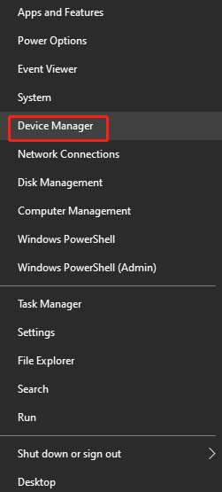 choose Device Manager