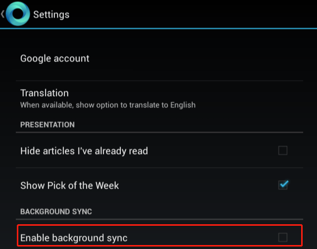 disable background sync