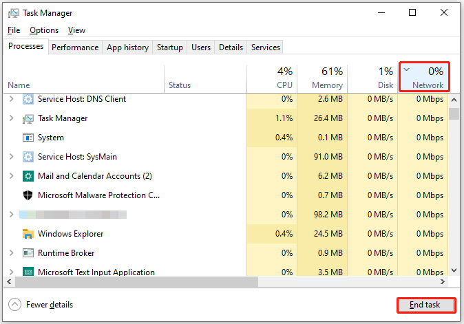 end a task in Task Manager
