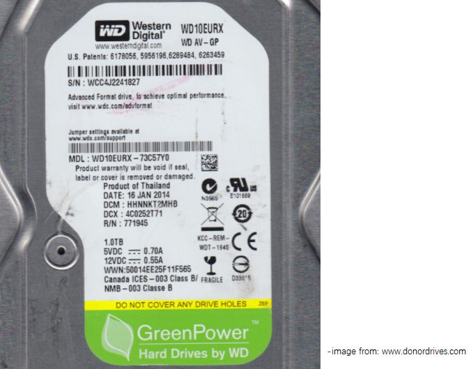 check hard drive specification