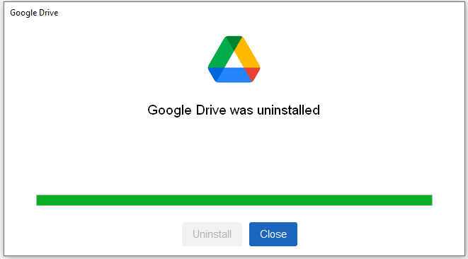 uninstall Google Drive