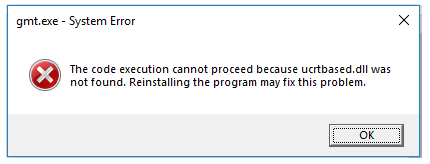 ucrtbased dll not found