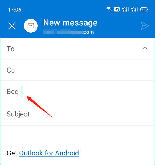 add Bcc to Outlook