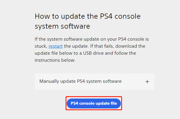 download the update file