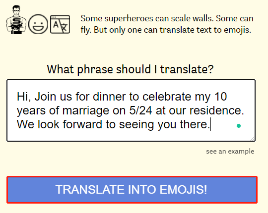 Super Emoji Translator