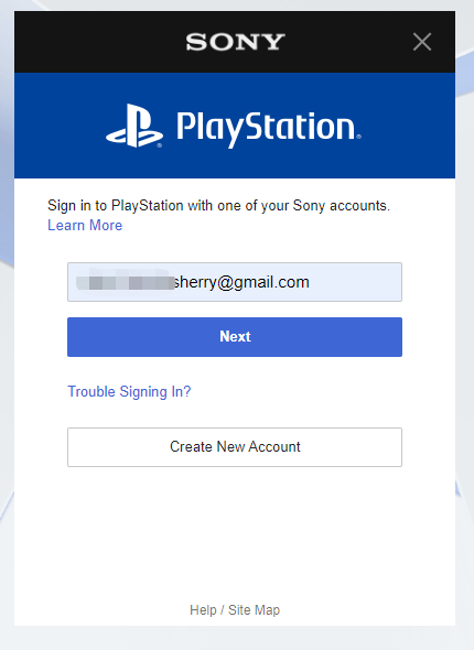 Sign in to PlayStation Store