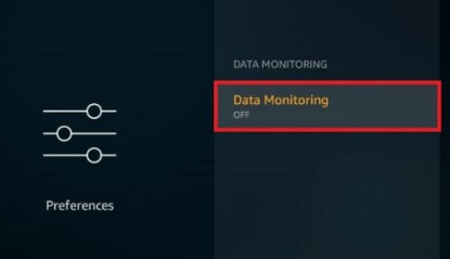 turn off the Data Monitoring