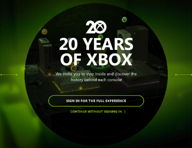 log into Xbox museum