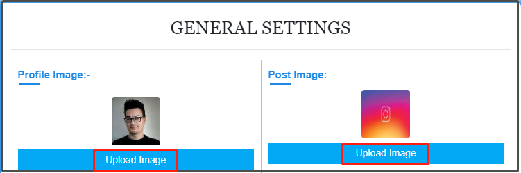 click on the Upload Image button