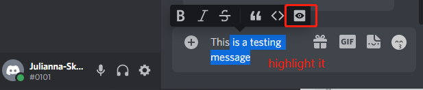 click Spoiler tag on Discord