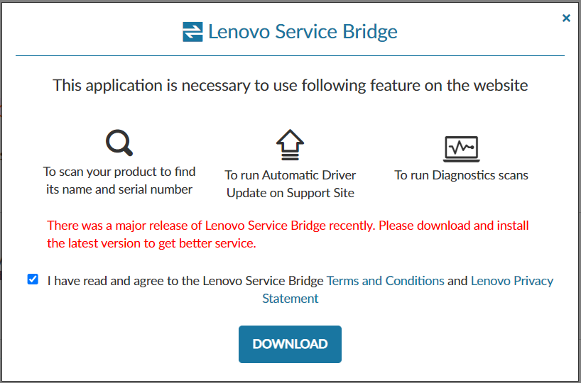 download Lenovo Service Bridge