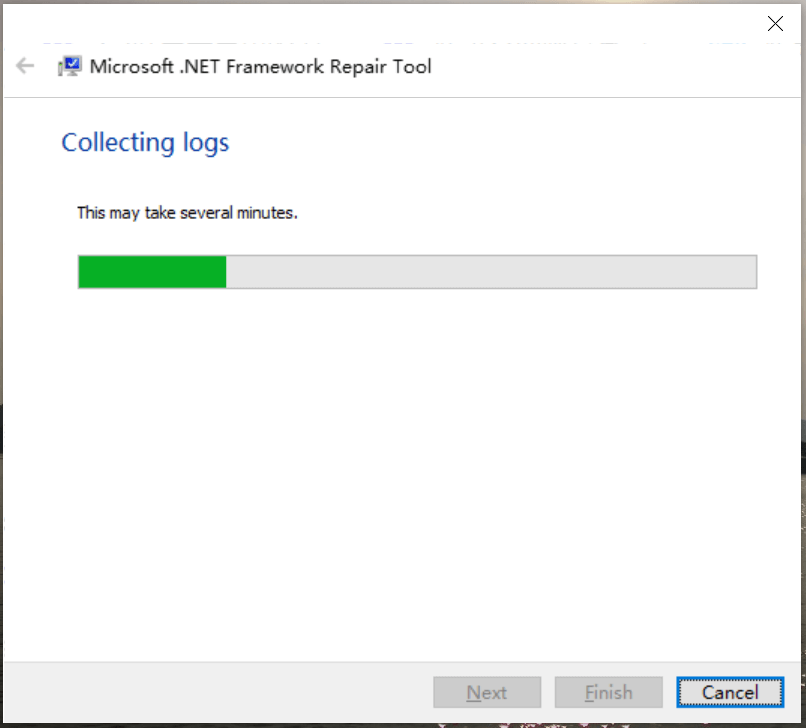 collecting logs on NET Framework Tool