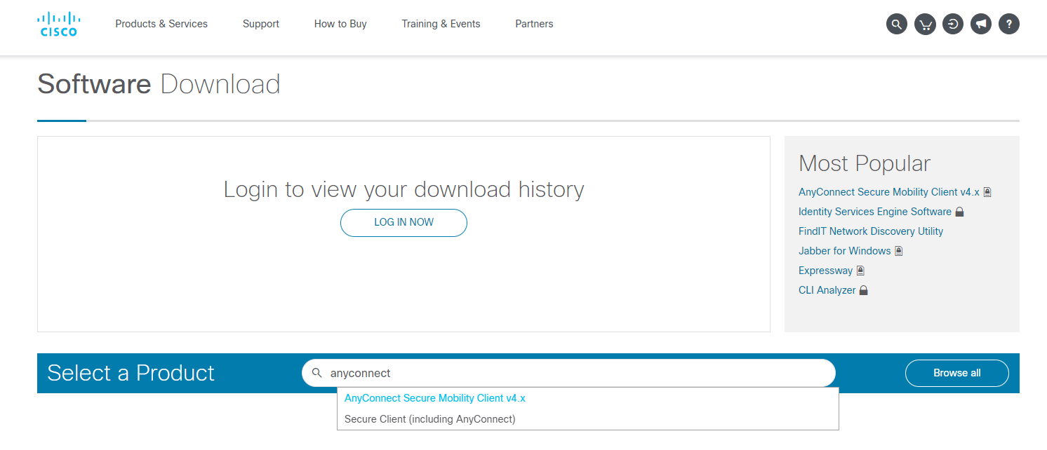 download Cisco AnyConnect 