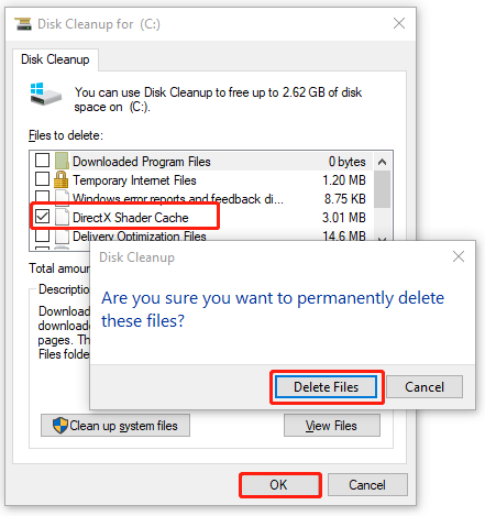 delete DirectX Shader Cache
