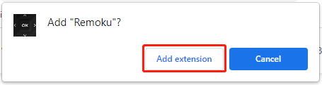 click Add extension