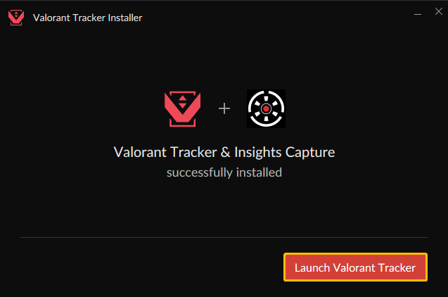click Launch Valorant Tracker