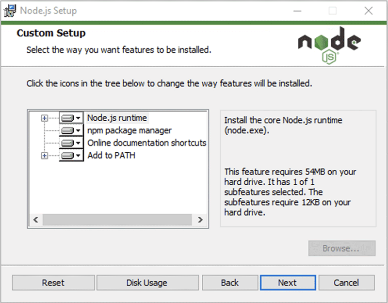 install Node js and NPM on Windows