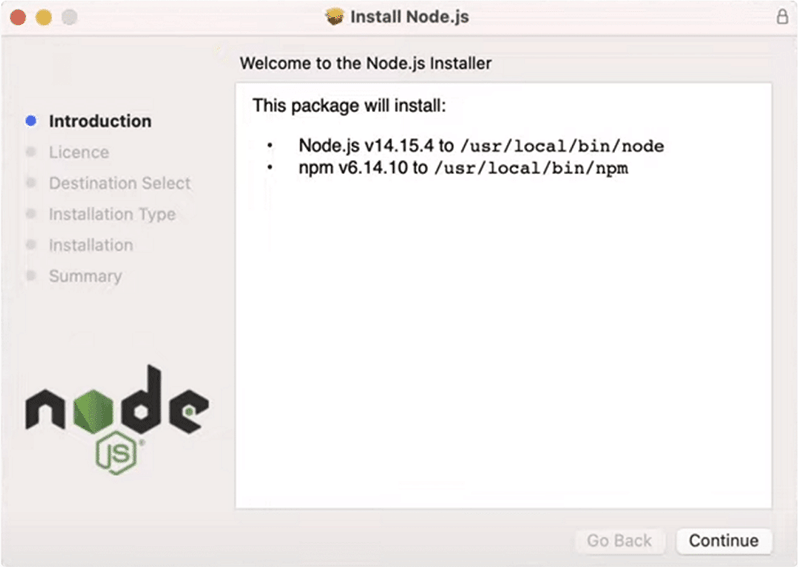 install Node js and NPM on Mac