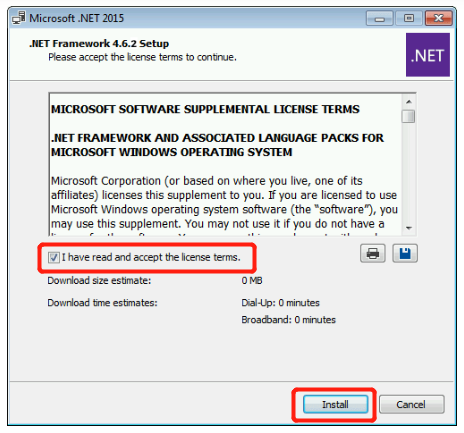 install NET 4 6 2