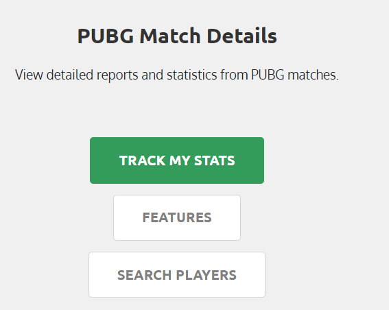 PUBG match details