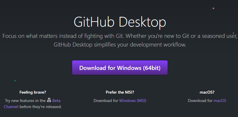 click the Download for Windows (64-bit) button