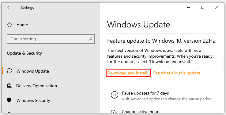 install Windows updates