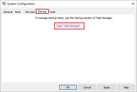 select Open Task Manager