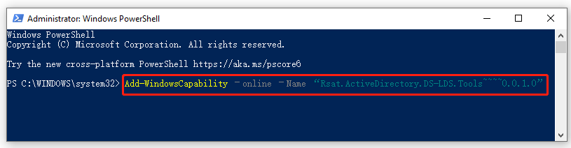 PowerShell install Active Directory Module