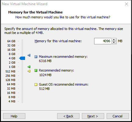 specify Ubuntu VM memory size