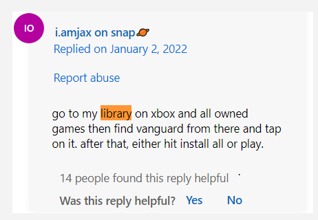 a user report from answers Microsoft forum