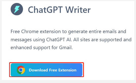 download ChatGPT Writer for Chrome