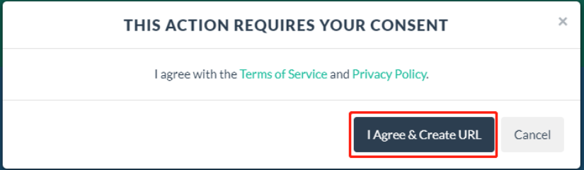 accept privacy terms on Grabify